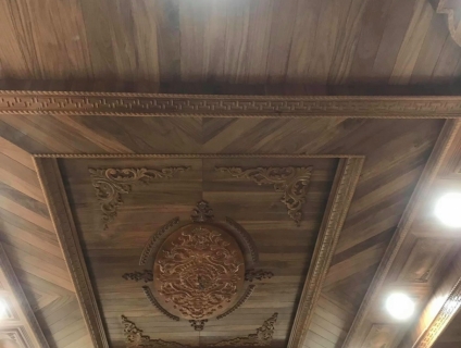 gỗ tự nhiên ốp trần