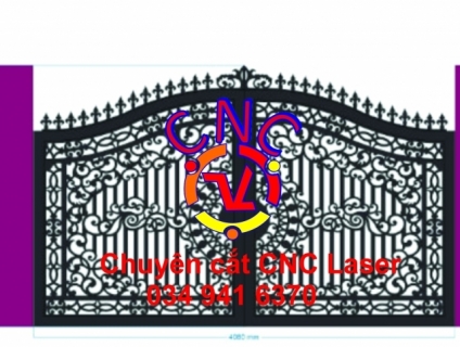 cửa cổng hoa văn độc đáo
