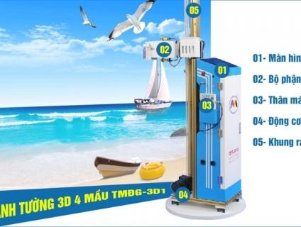 MÁY IN TRANH TƯỜNG 3D 4 MÀU MỰC TMĐG-3D1