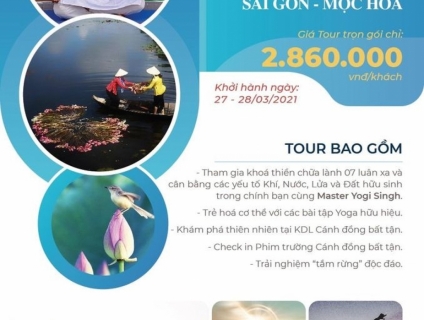 Tour sức khỏe 2N1Đ Long An - Cánh đồng bất tận