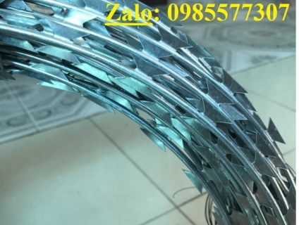 Dây thép gai hình dao đường kính 35,45,60,80,90 giá tốt nhất