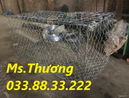 Bảng giá rọ đá mạ kẽm khổ 2x1x1m và 2x1x0.5m mắt 10*12mm