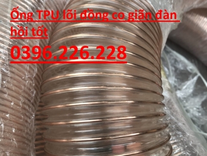 Địa chỉ bán ống hút bụi Pu lõi thép mạ đồng phi 75 dùng hút chân không