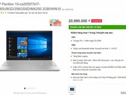 HCM - Cần bán HP Pavilion Core I7 ít xài mới 98%