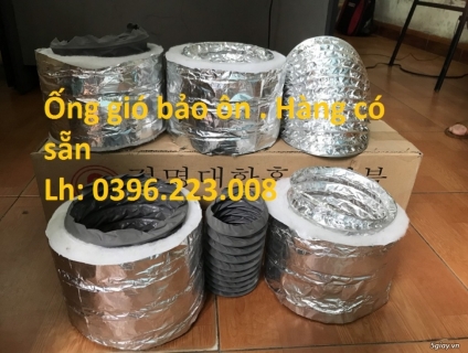 Cung cấp ống gió mềm nhôm bảo ôn D100, D125, D200, D250 hàng hàn quốc