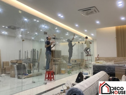 Bảng Giá Vách Kính Cường Lực 10 mm, 12mm, 15mm  Khu Vực Hà Nội.