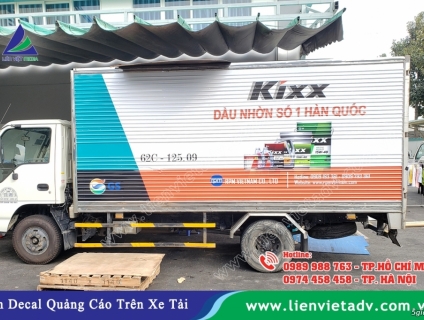 Dán quảng cáo trên xe tải và xe hơi các loại giá rẻ chuyên nghiệp