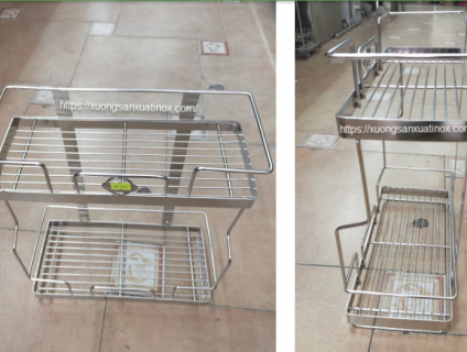 Kệ để gia vị inox cho nhà hàng