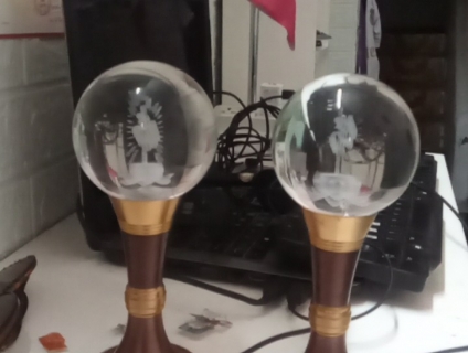 Bán đèn pha lê quả cầu thờ bàn phật giá 800,000