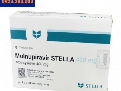 Thuốc Molnupiravir Stella 400mg điều trị Covid-19 chính hãng ở đâu giá
