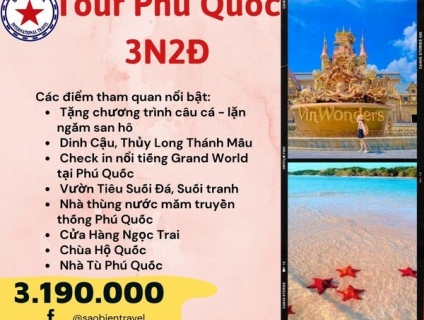 Tour du lịch Phú Quốc 3N2Đ