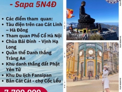 TOUR HÀ NỘI - SAPA - HẠ LONG 5N4Đ