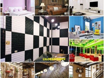 xốp dán tường vật liệu trang trí tường giá rẻ đẹp