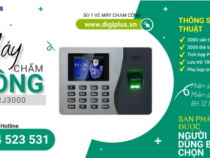 Máy chấm công Ronald Jack RJ3000 - mất điện vẫn chấm công được