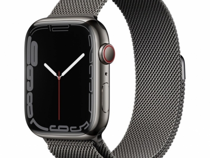 Apple watch thép 7 45mm gold / graphite bản Nhật có hỗ trợ sạc nhanh