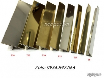 Nẹp chỉ T inox 304 - Nẹp khe giãn cách - Nẹp trang trí T inox