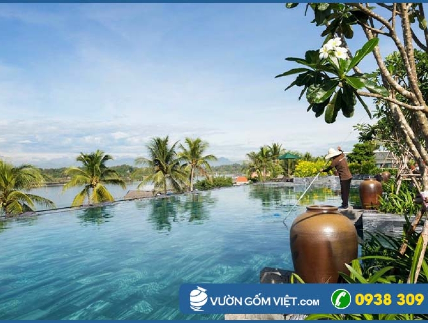 Trang trí sân vườn bằng gốm sứ - Đặc điểm của gốm sứ trong sân vườn