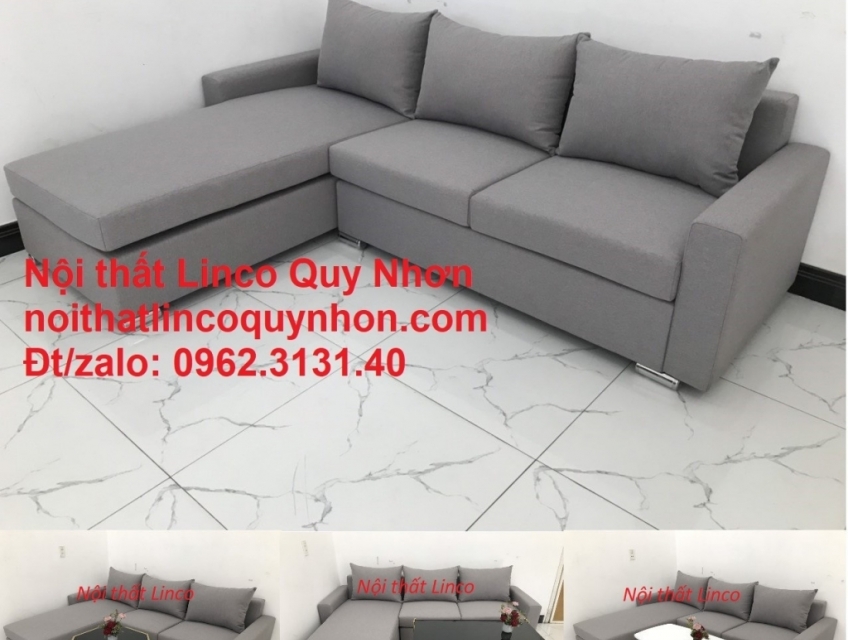 Bộ ghế sofa góc L phòng khách giá rẻ