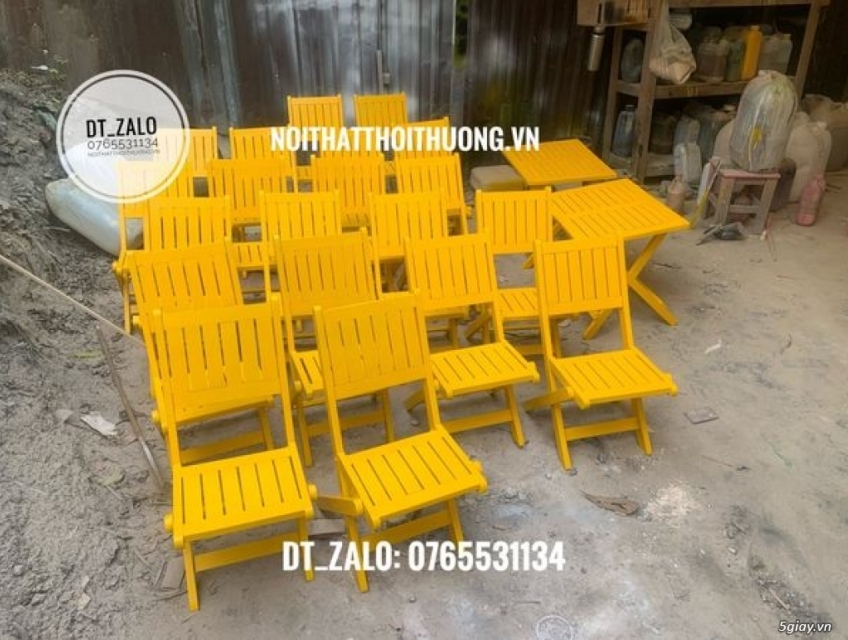 Bàn ghế cho quán trà sữa, cafe nhỏ đẹp, giá rẻ Hồ Chí Minh, Bình Dương