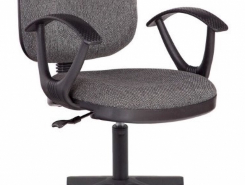 Ghế NV lưng bầu, nệm bọc vải hoặc simili, tay nhựa