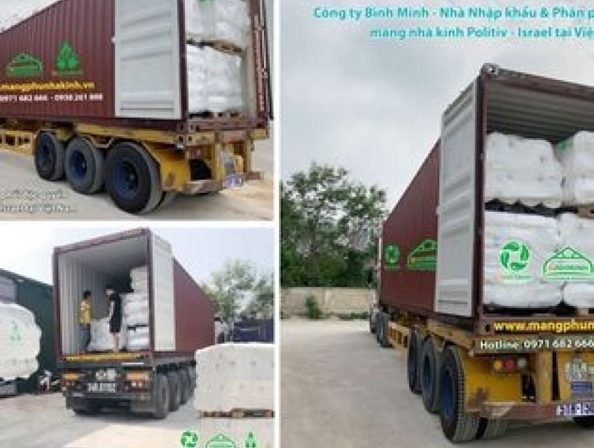 Màng nhà kính Israel, màng phủ nhà kính Politiv,vật tư nhà kính