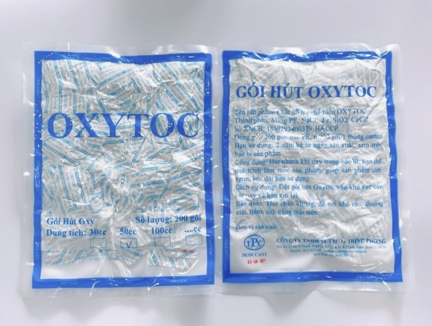 Gói hút Oxy - Oxytoc sản phẩm chống ẩm mốc thực phẩm an toàn