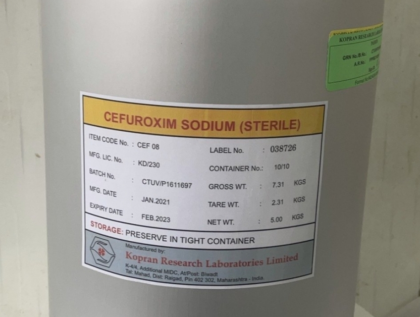 CEFOTAXIME KORPAN nguyên liệu 10kg