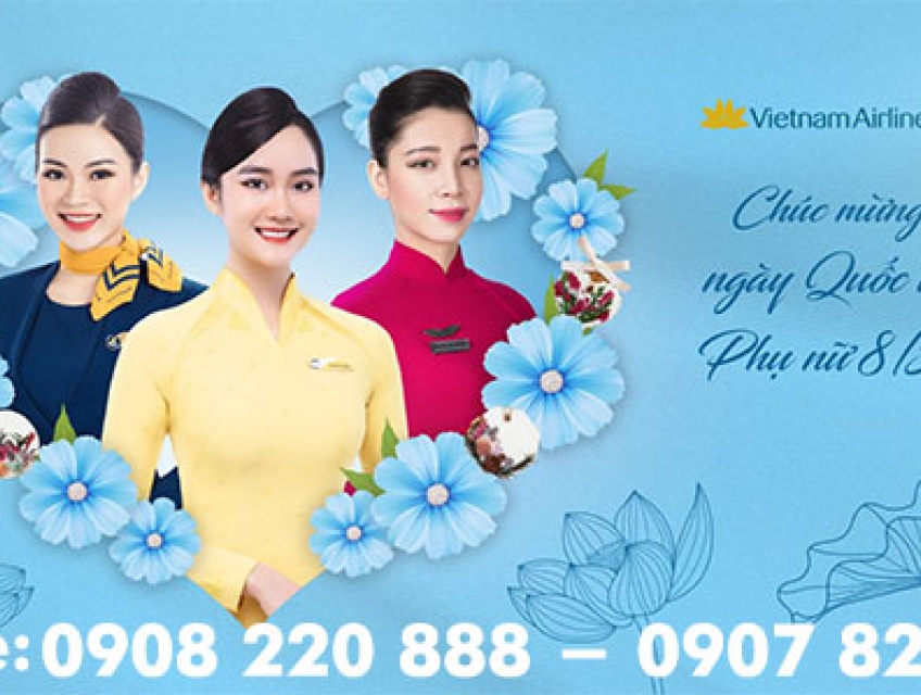 Vietnam Airlines ưu đãi Chào mừng Ngày 8/3