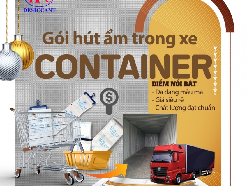 Gói hút ẩm trong xe Container