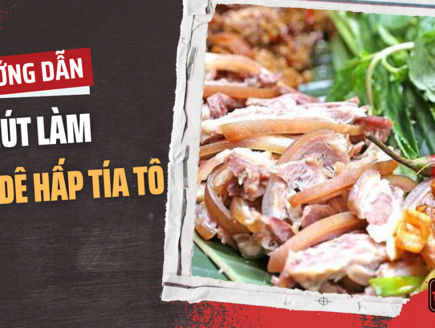 5 BƯỚC LÀM THỊT DÊ HẤP TÍA TÔ SIÊU ĐƠN GIẢN