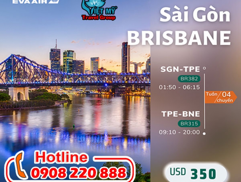 Eva Air ưu đãi vé máy bay đi Úc giá từ 350 USD