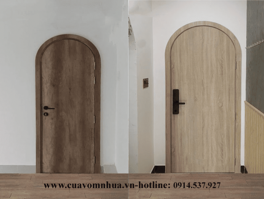 Cửa vòm nhựa tại Bình Chánh - Mẫu cửa Bền Đẹp