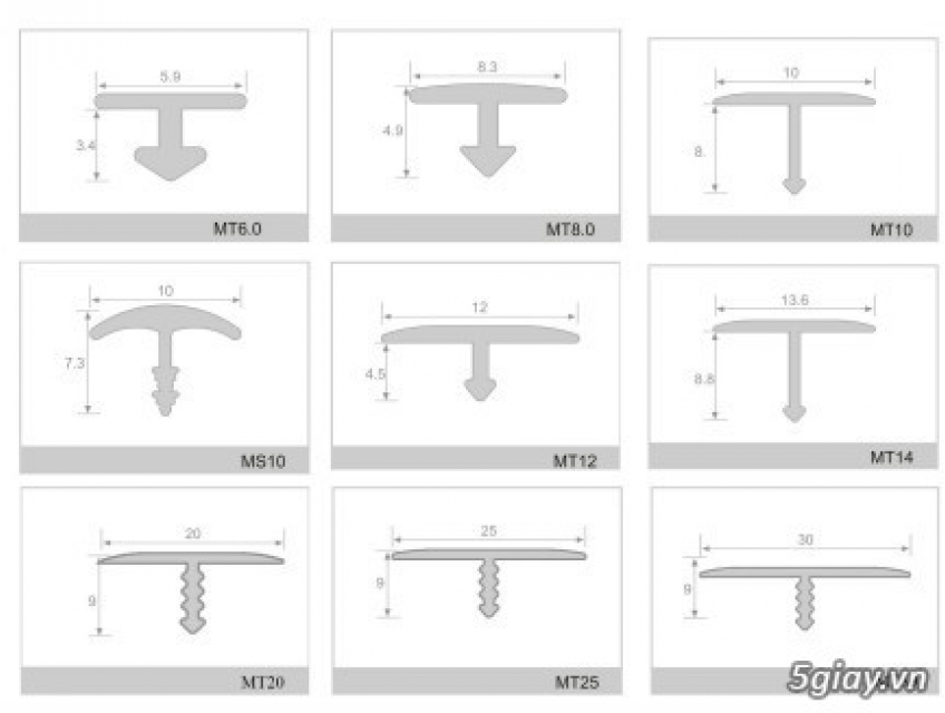 Nẹp T Trang Trí Nội Thất Bằng Hợp Kim Nhôm