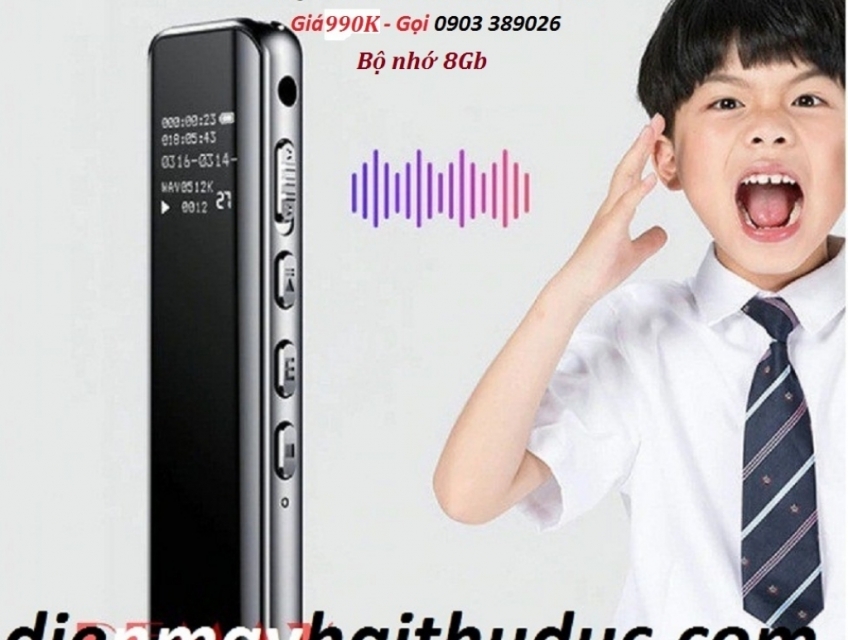 Máy ghi âm Suntech TS600 bộ nhớ 8Gb mẫu đẹp, nhỏ, mỏng