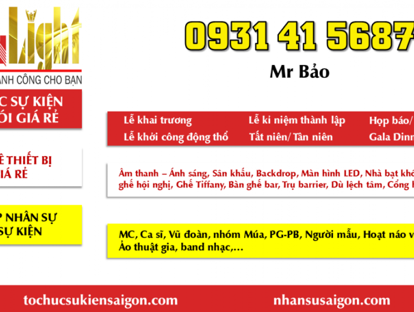 Dịch vụ cho thuê bàn ghế sự kiện giá rẻ hcm