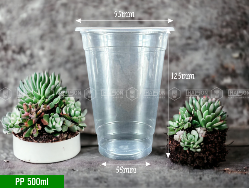 Ly Nhựa PP 500ml Cho Cửa Hàng Kinh Doanh Ăn Uống | Kho Ly Thái Sơn
