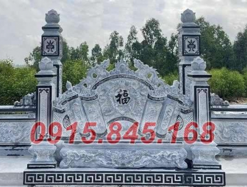 40+ mẫu bình phong bằng đá xanh rêu đẹp bán yên bái