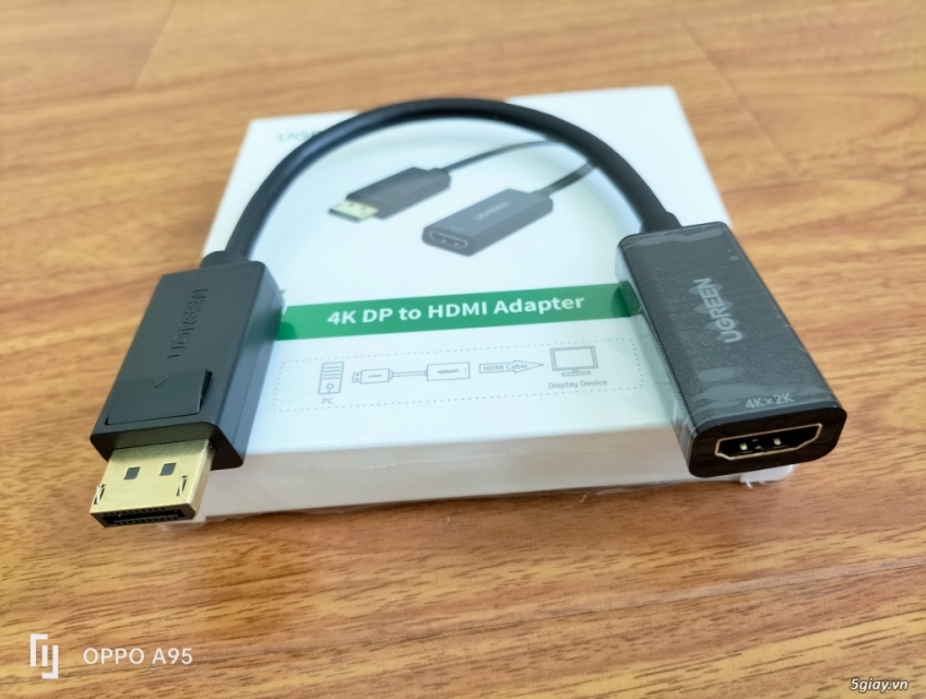 Cáp Displayport to HDMI Ugreen 40363,dài 1.5m UG 10239,dài 3m UG 10203