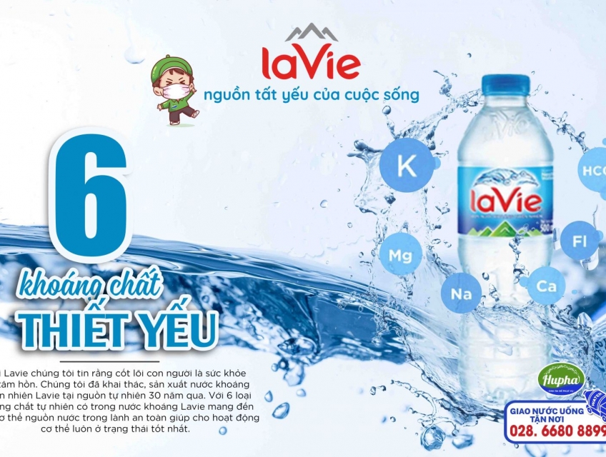 Nước Lavie Bình 19L | Chai Lavie 350ML | Giá Ưu Đãi