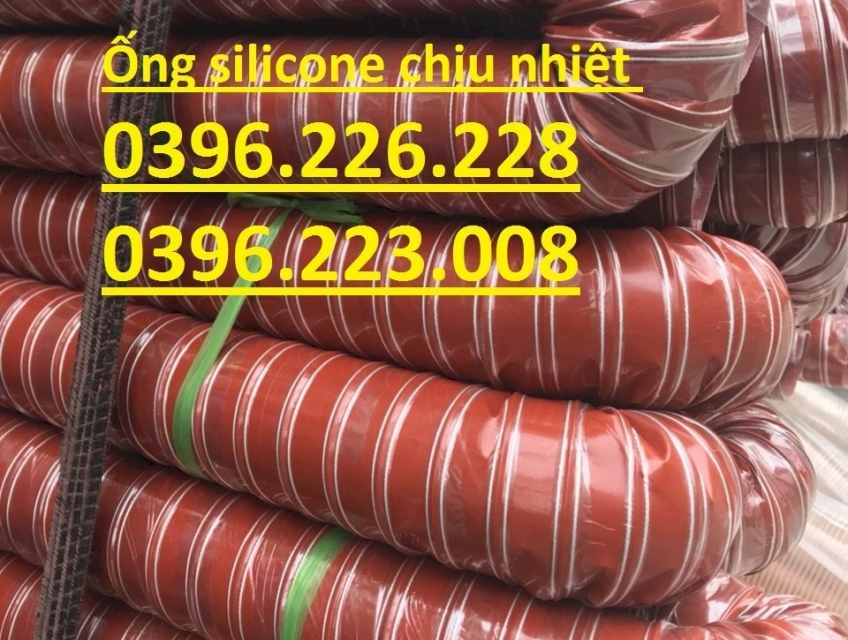 Bán phi 63, phi 76, phi 90 ống silicone chịu nhiệt màu cam cây dài 4m.