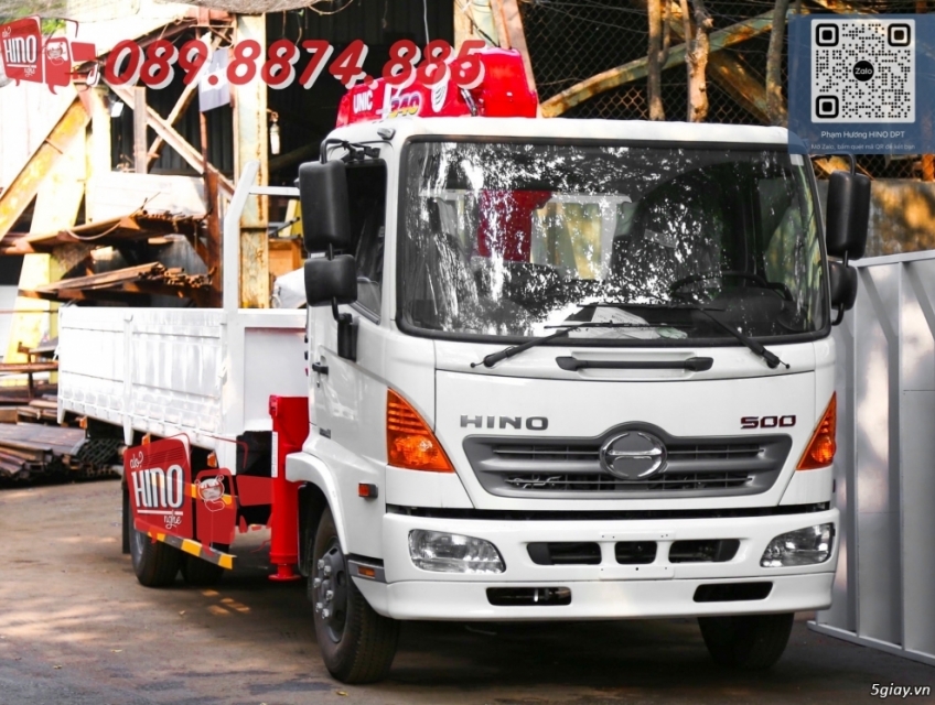 XE TẢI HINO FC9JLTC 5.2 TẤN - THÙNG 6M CẨU UNIC 344