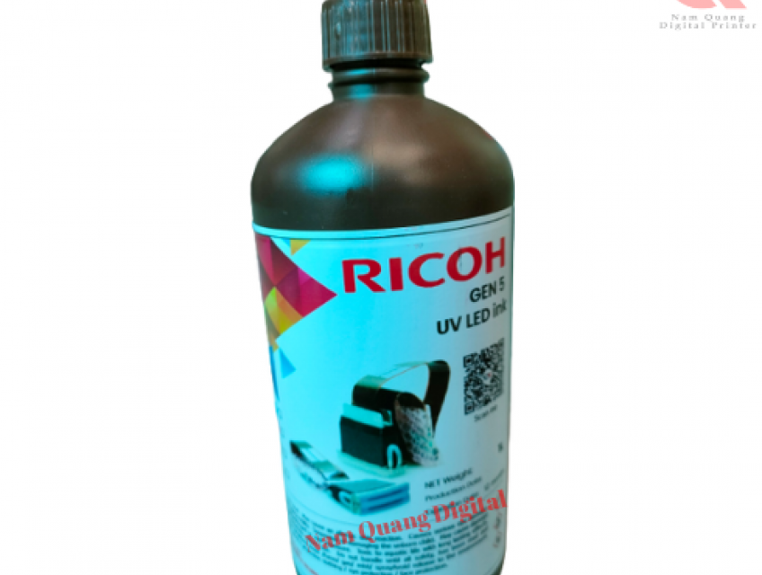 Mực in UV Ricoh gen 5 (1 lít màu đen )