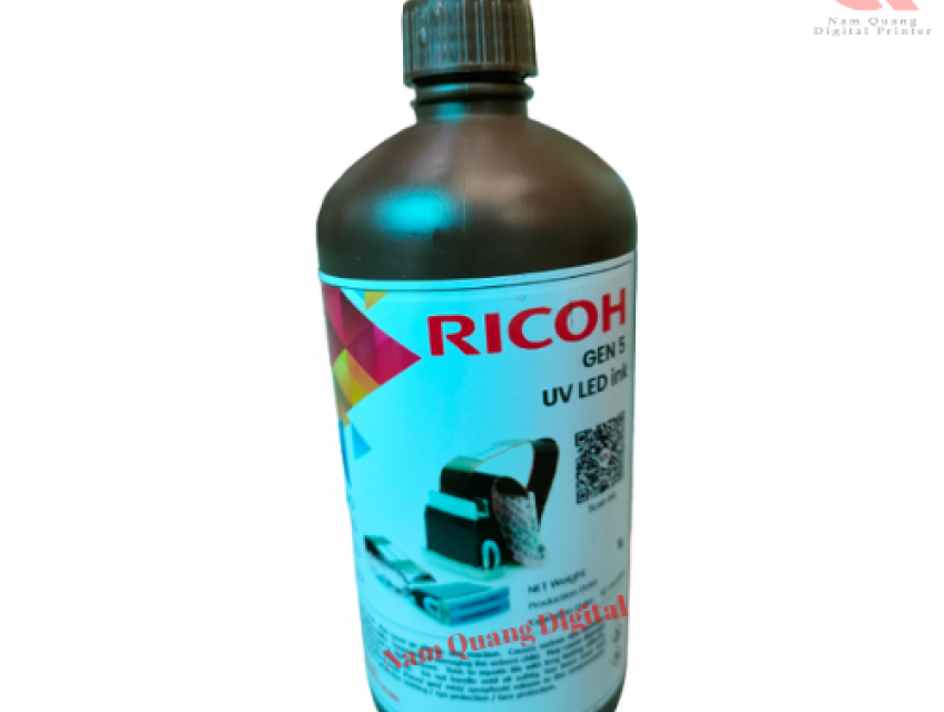 Mực in UV ricoh gen 5 ( 1 lít màu vàng )