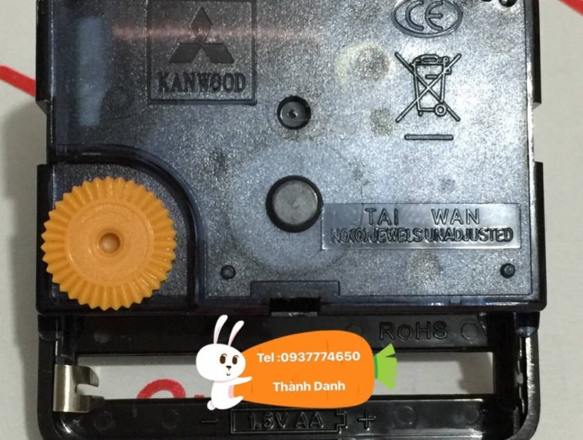 Máy đồng hồ treo tường Kanwood trục 5mm, 13mm, 18mm