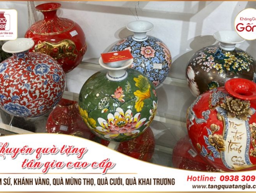 Nên chọn bình hút lộc gốm Chu Đậu hay bình hút lộc gốm Bát Tràng tặng