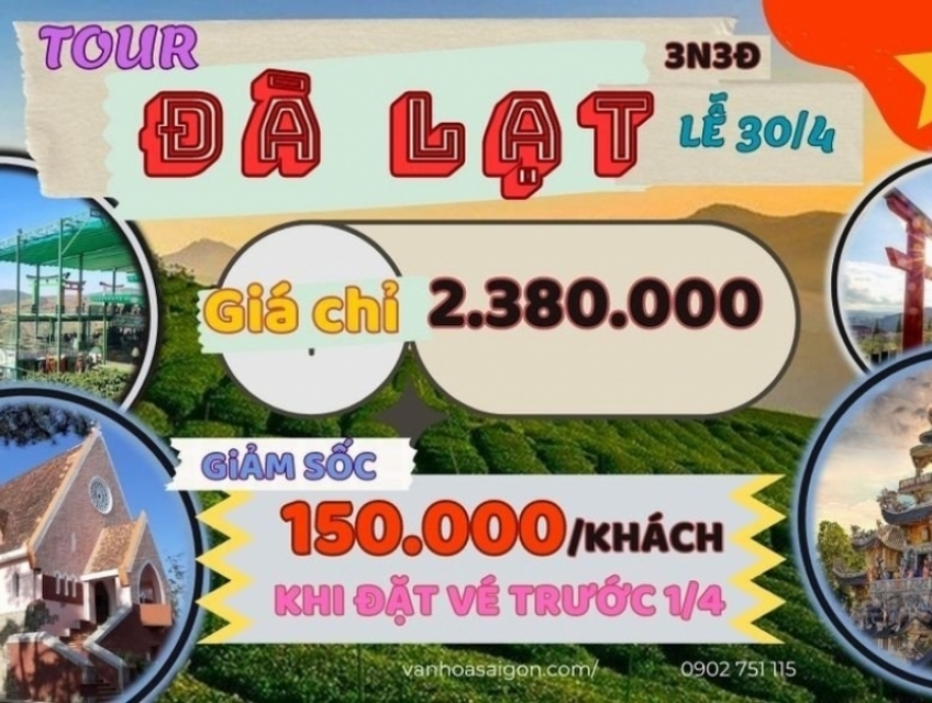 Vi vu lễ 30/4 giá siêu ưu đãi cùng SGC Tourist