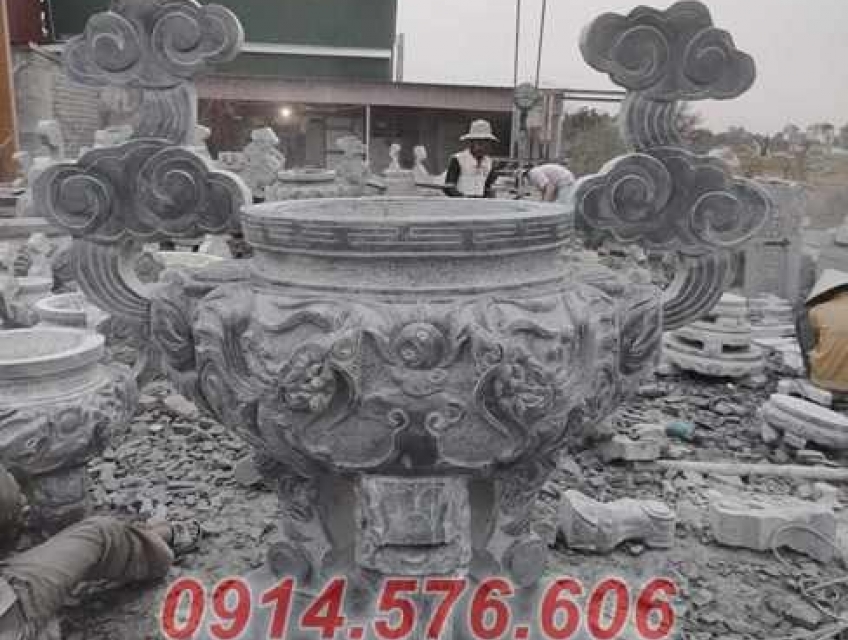 03+ mẫu lư hương bằng đá nguyên khối đẹp bán thanh hóa