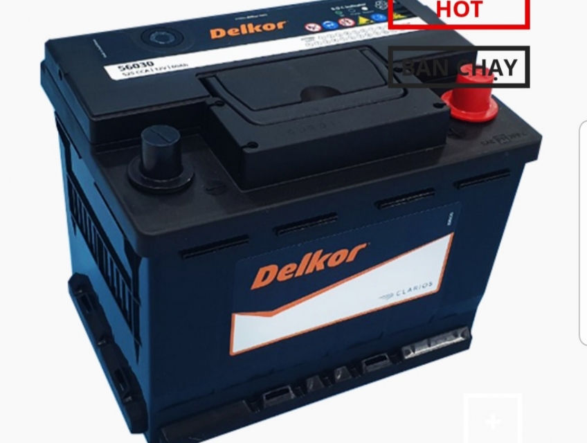 Bình Ắc Quy Delkor 60Ah DIN 56030