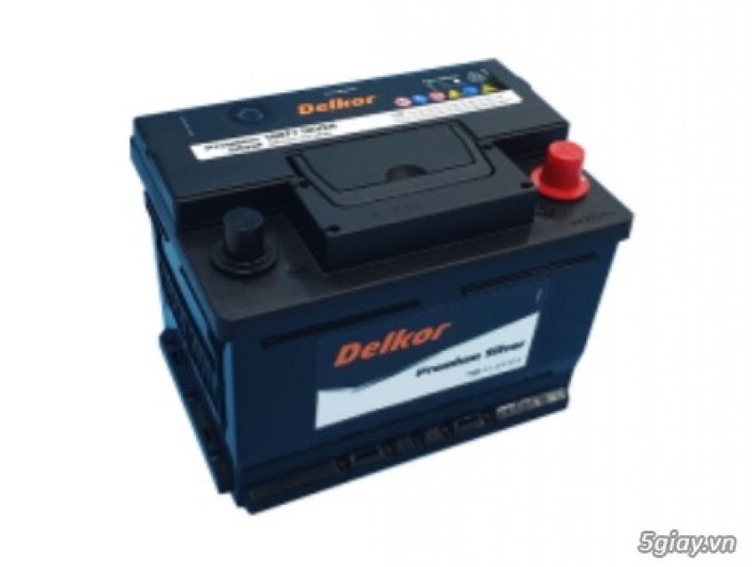 Bình ắc Quy Delkor 12V 60Ah 56077 SILVER (DIN60L)