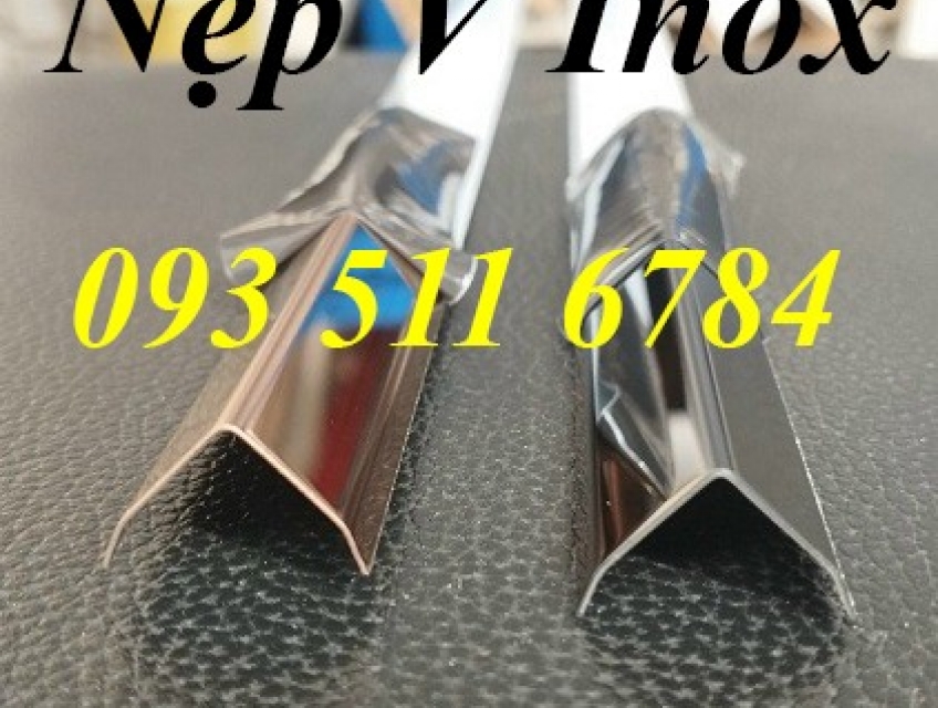 Cần Bán: Nẹp trang trí nhôm T6mm Nẹp góc Inox V20 vàng